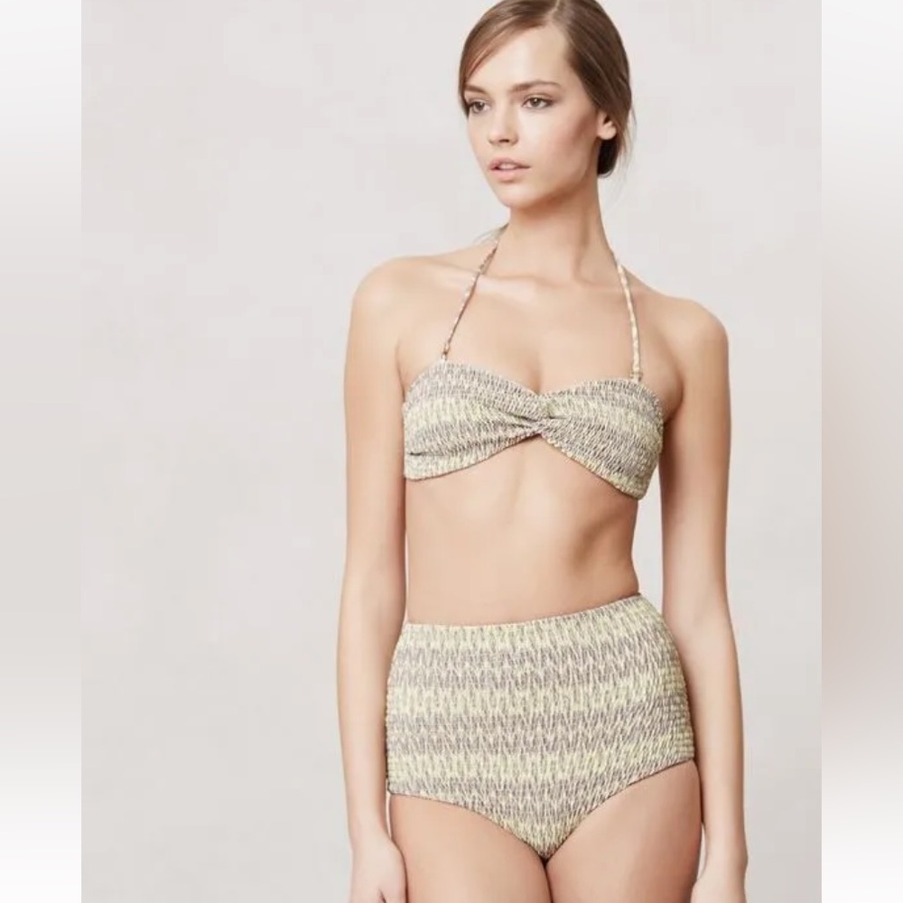 DONATED NWOT Anthropologie Tori Praver high waist bikini. 5⭐️Seller Posh Ambass